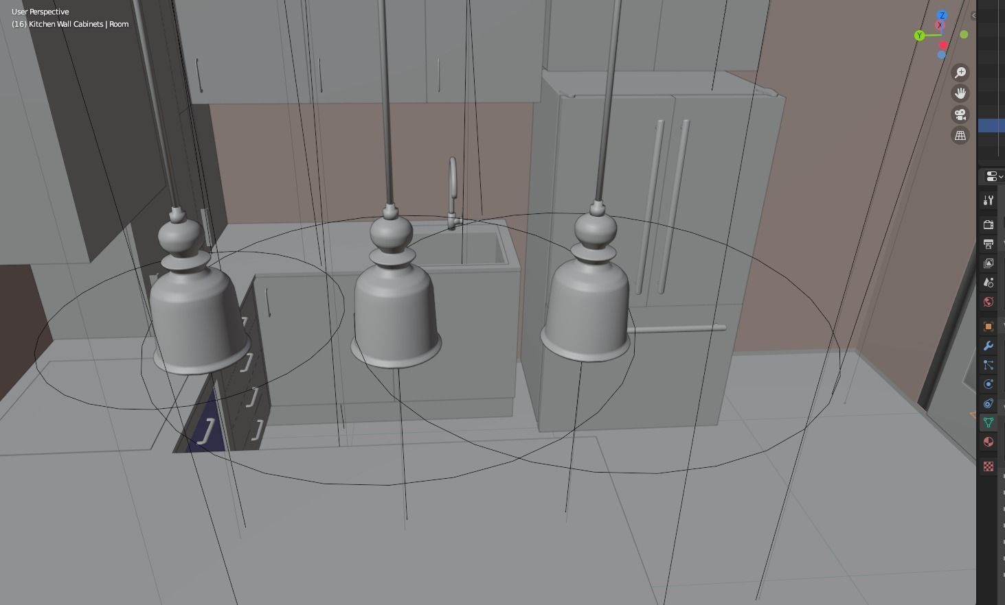 Small Kitchen 3D model_12