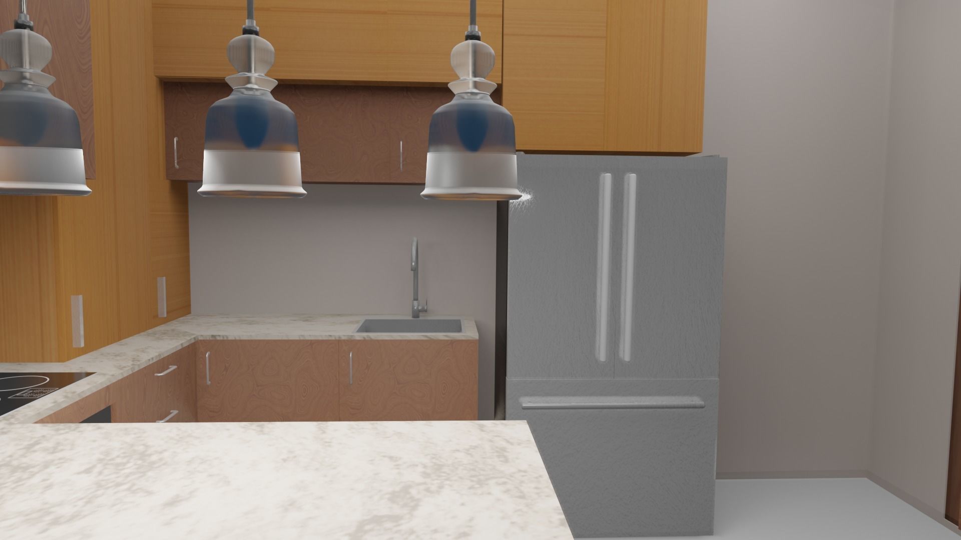 Small Kitchen 3D model_10