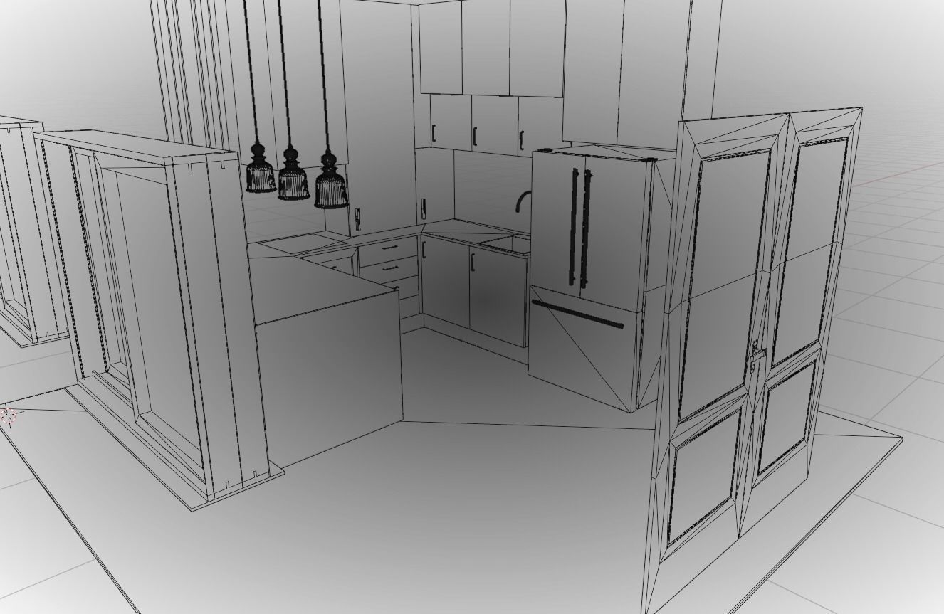 Small Kitchen 3D model_20