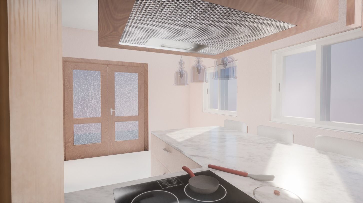 Small Kitchen 3D model_6