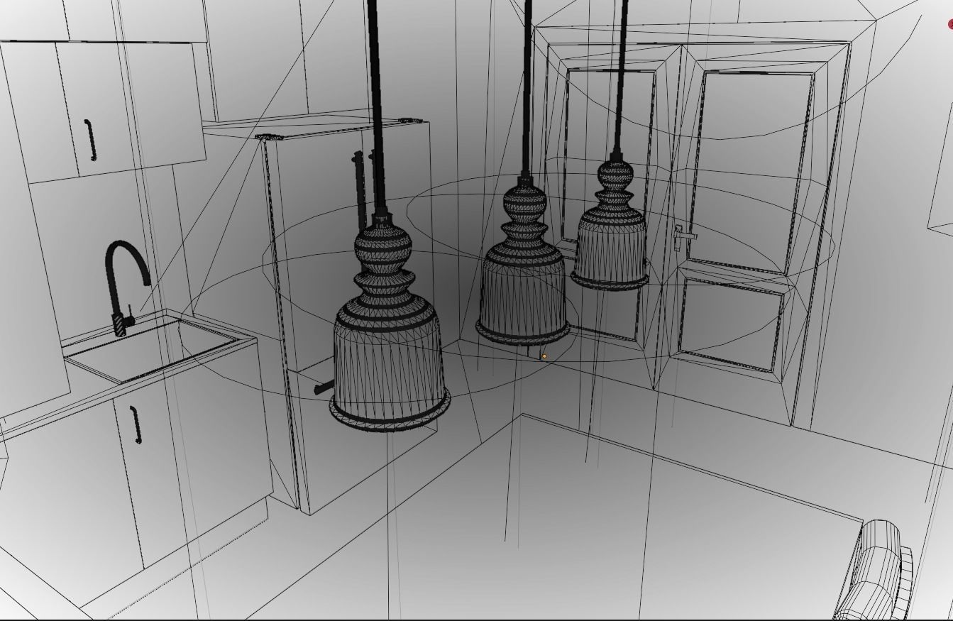 Small Kitchen 3D model_21