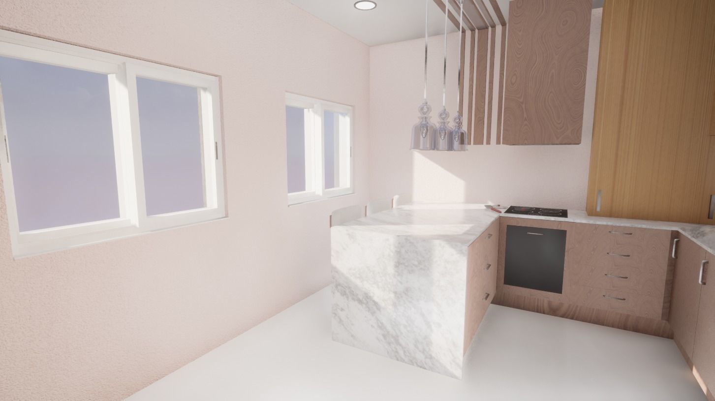 Small Kitchen 3D model_5