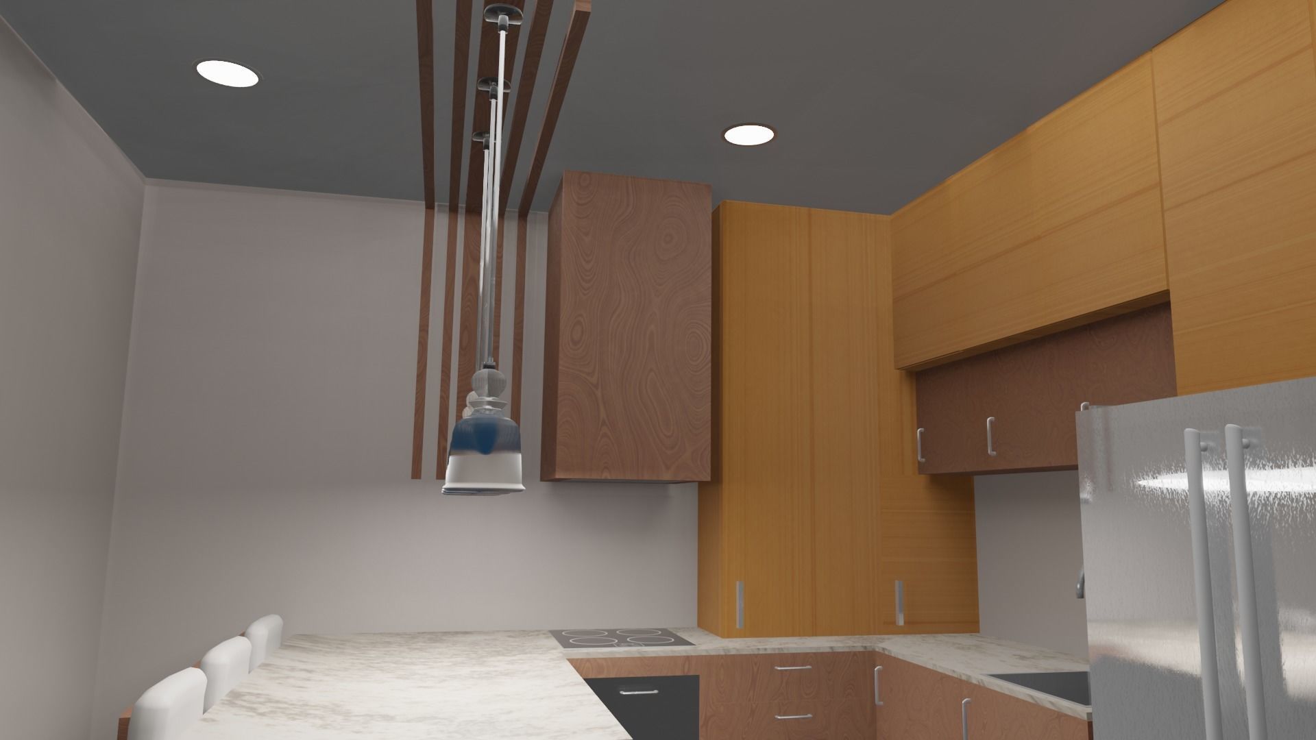 Small Kitchen 3D model_9