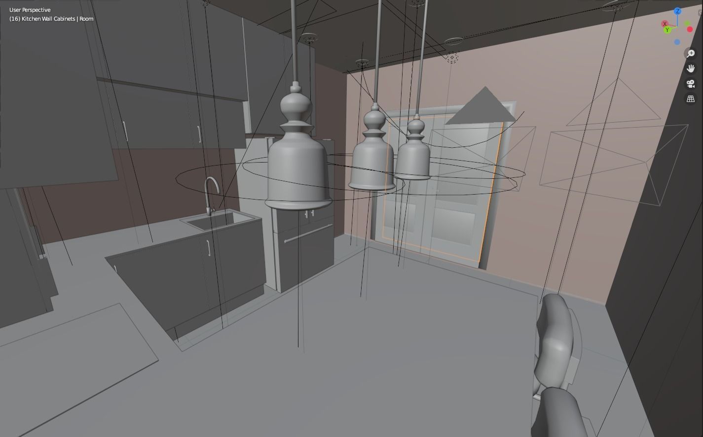 Small Kitchen 3D model_13