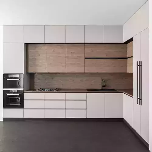 Kitchen Modern - White and Wood 35