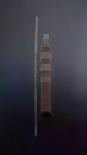 Bow and Arrow and Medieval Quiver 3D model
