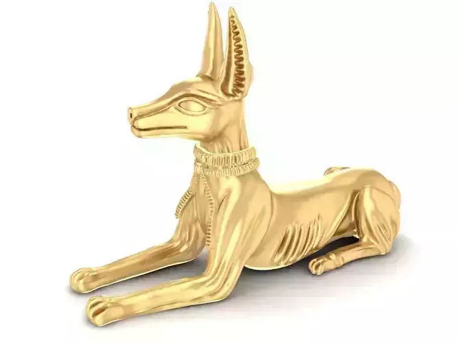 Egyptian Sitting Anubis Dog 3159