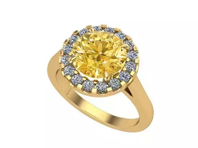 Halo Engagement  Ring