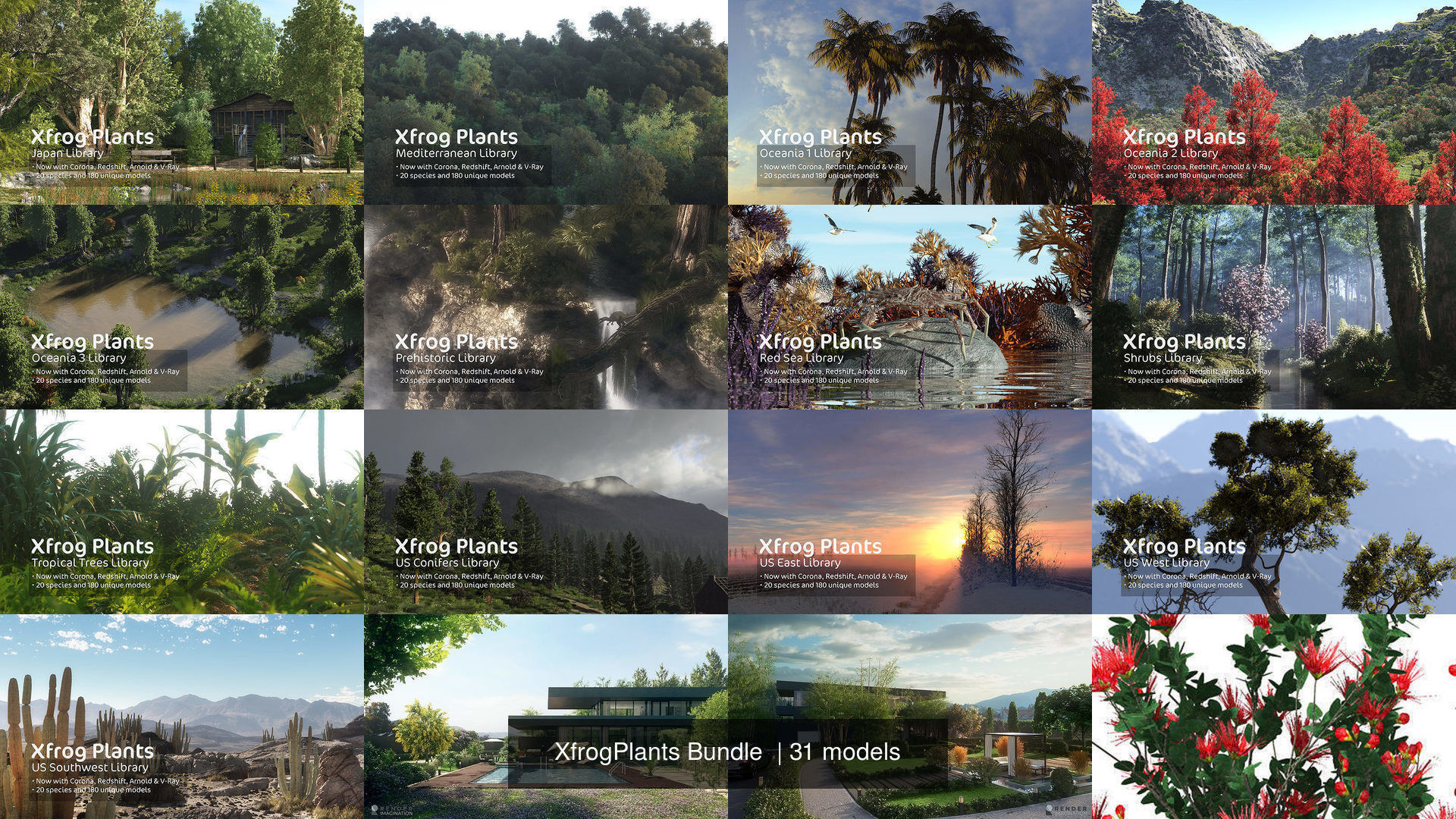 XfrogPlants Bundle 3D Model Collection_7