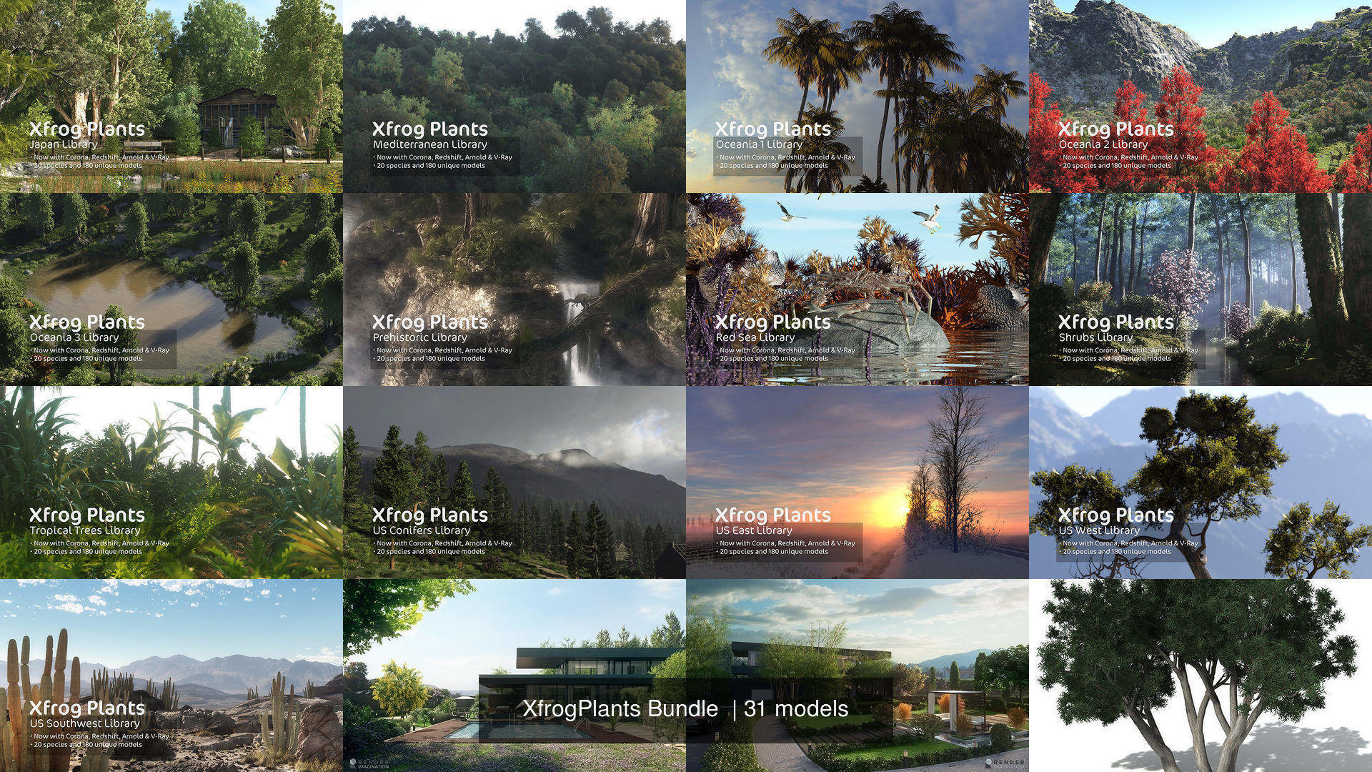 XfrogPlants Bundle 3D Model Collection_5