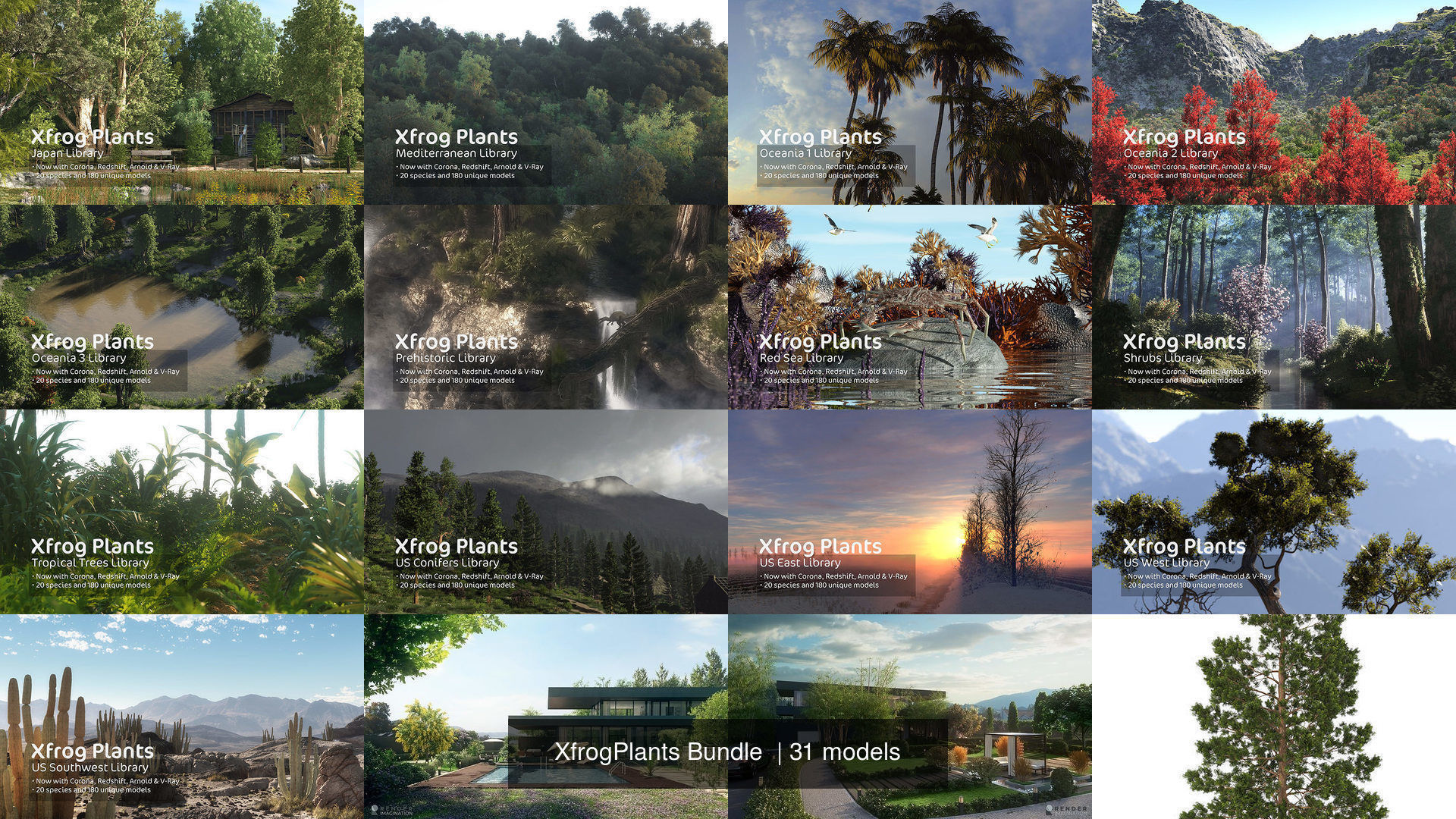 XfrogPlants Bundle 3D Model Collection_6