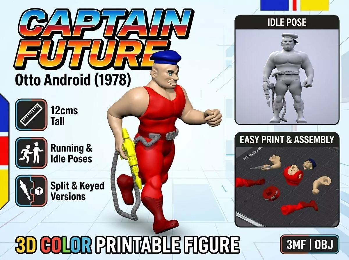 Captain Future - Otto Android - 1978 Printable 3D print model