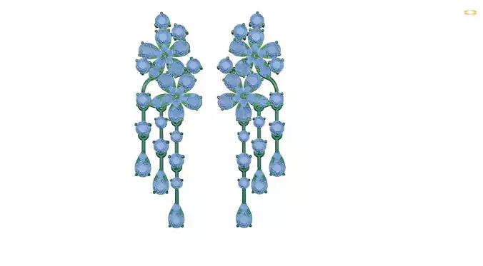 earring flower dangling earrings
