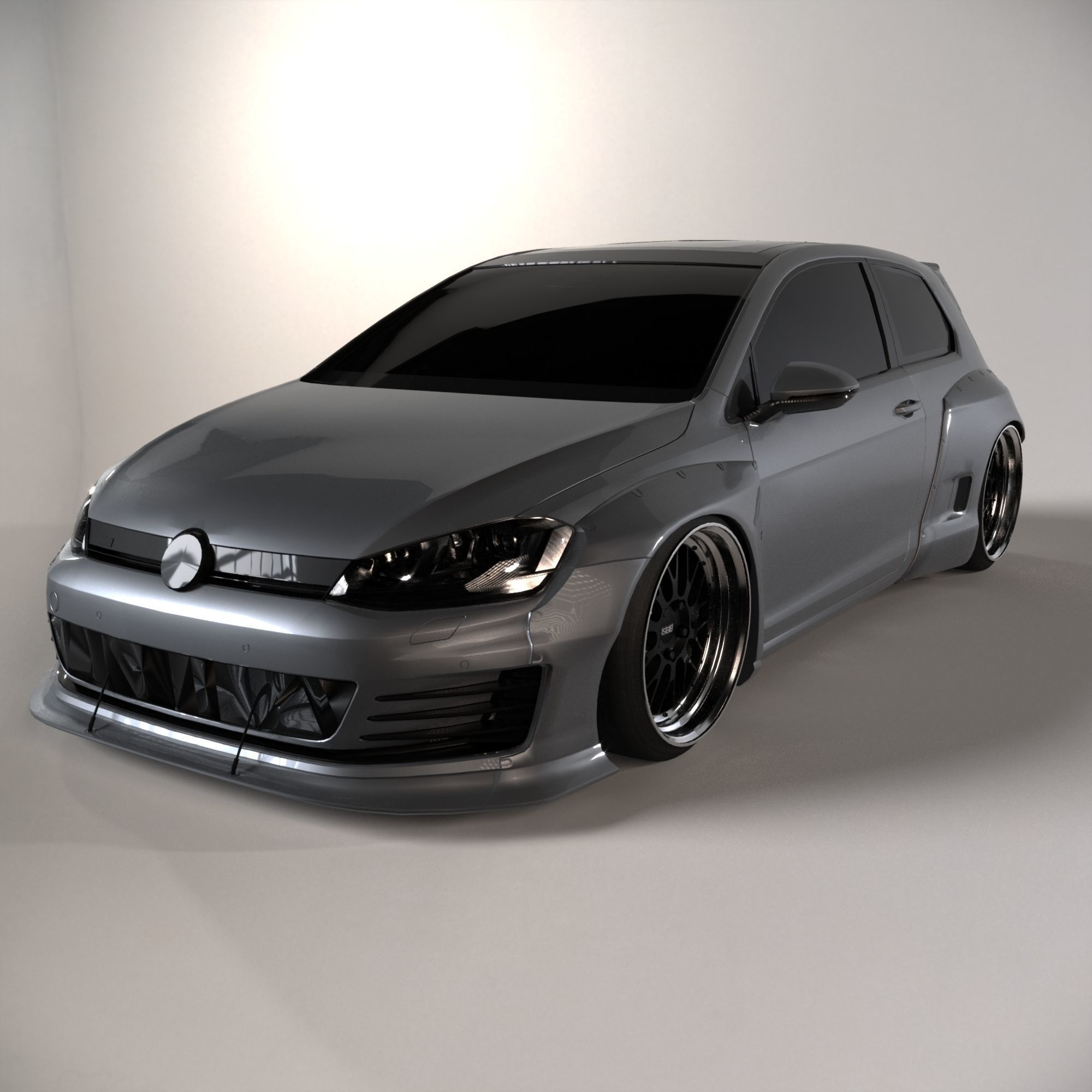 Volkswagen Golf Mk7 GTI Pandem 3D model | CGTrader