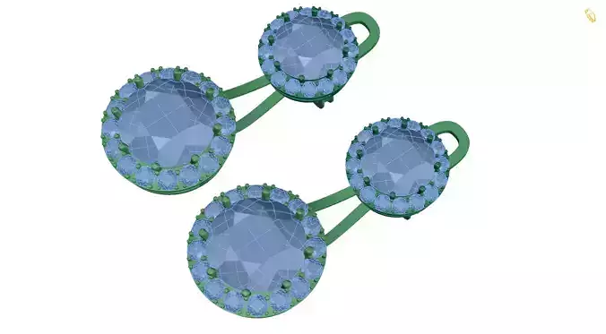 earring pair of earrings with gemstones