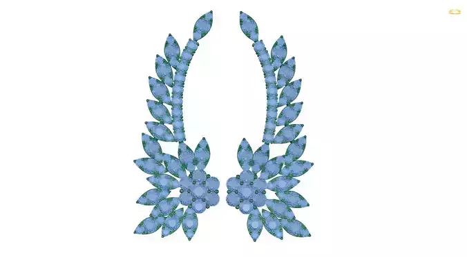 earring two laurel wreaths
