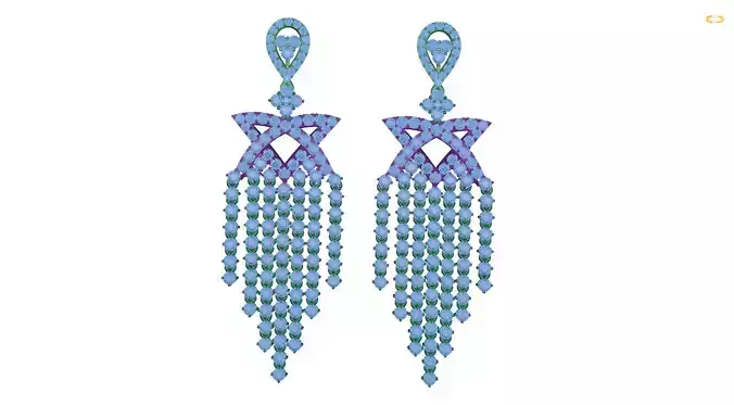 earring rhinestone tassel earrings