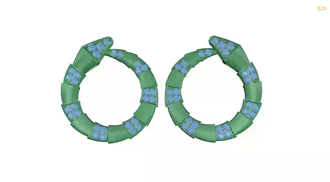 earring snake hoop earrings