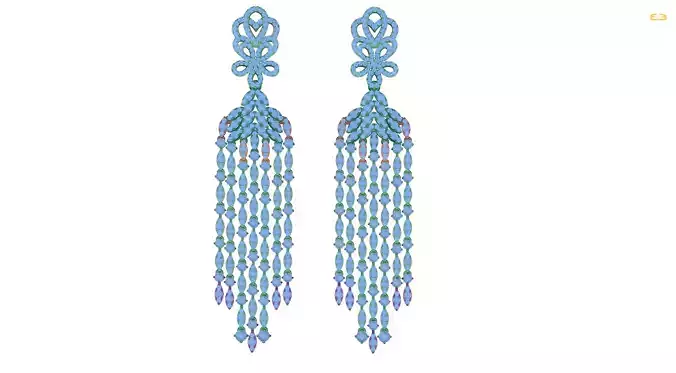earring rhinestone tassel earrings