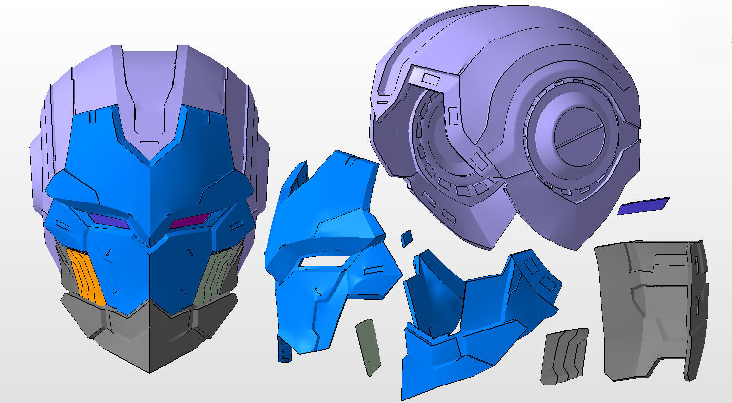 Iron man Tech-on 3D print model_5