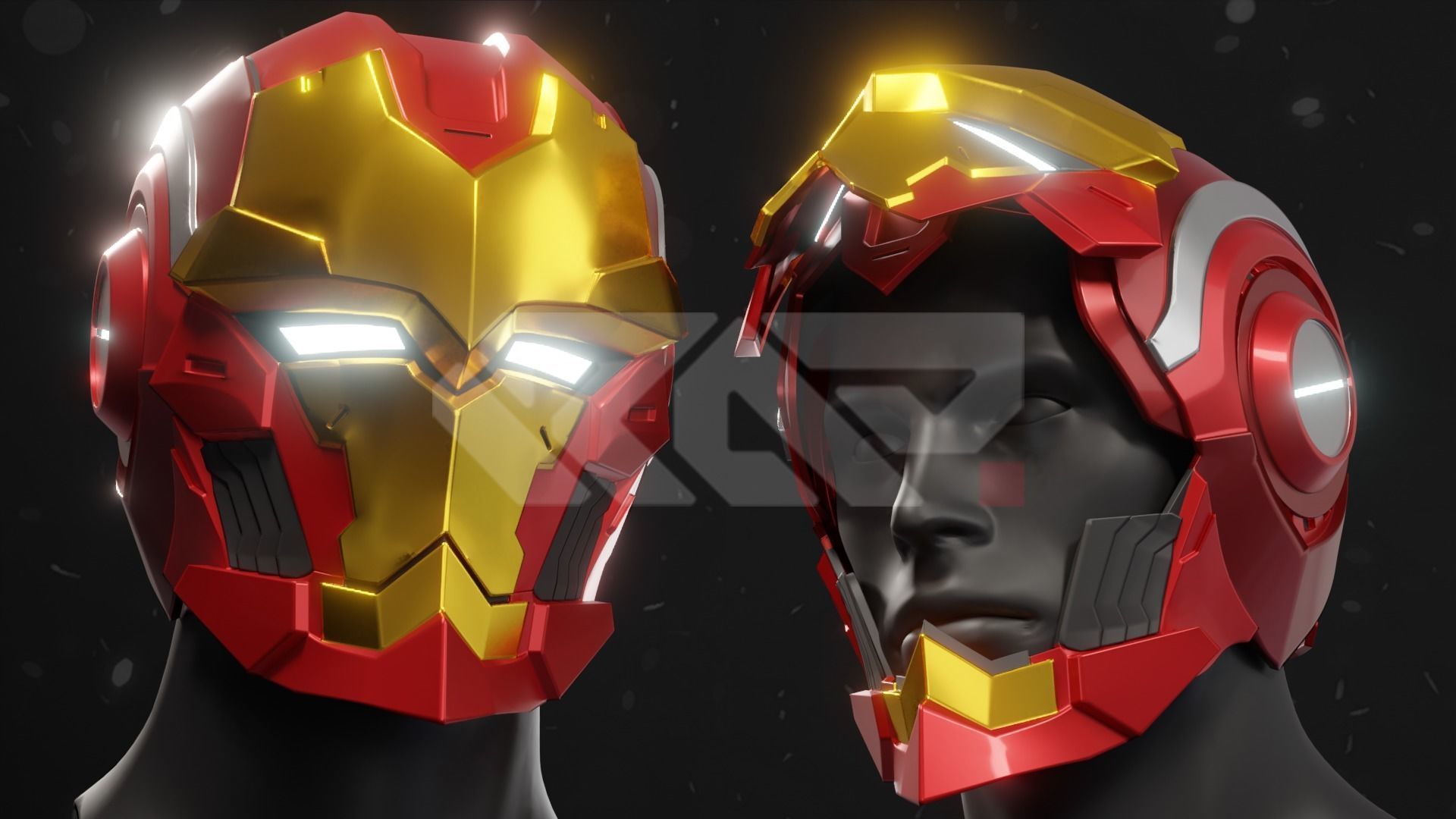 Iron man Tech-on 3D print model_2