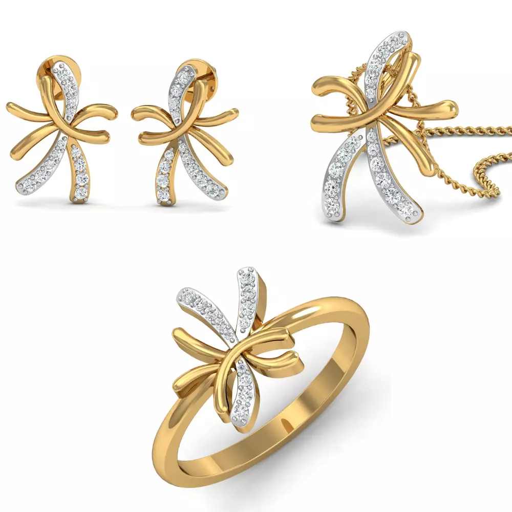 Women Pandant Ring Earring 3dm Render Details 3D print model_0