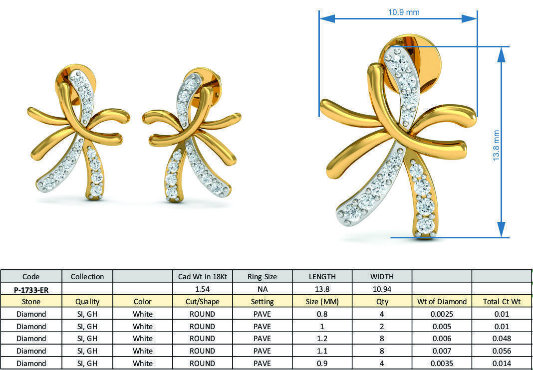 Women Pandant Ring Earring 3dm Render Details 3D print model_8