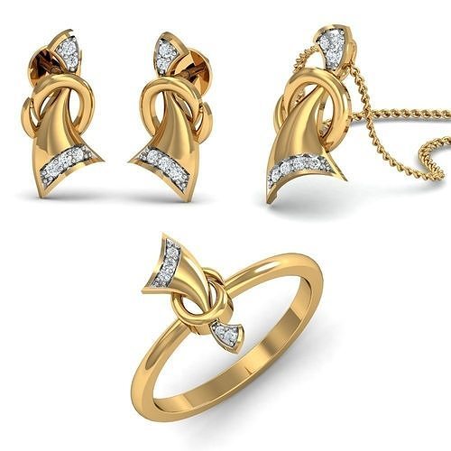 Women Earring Pandant Ring 3dm Render 3D print model