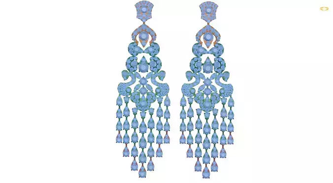 earring pair of earrings with crystals