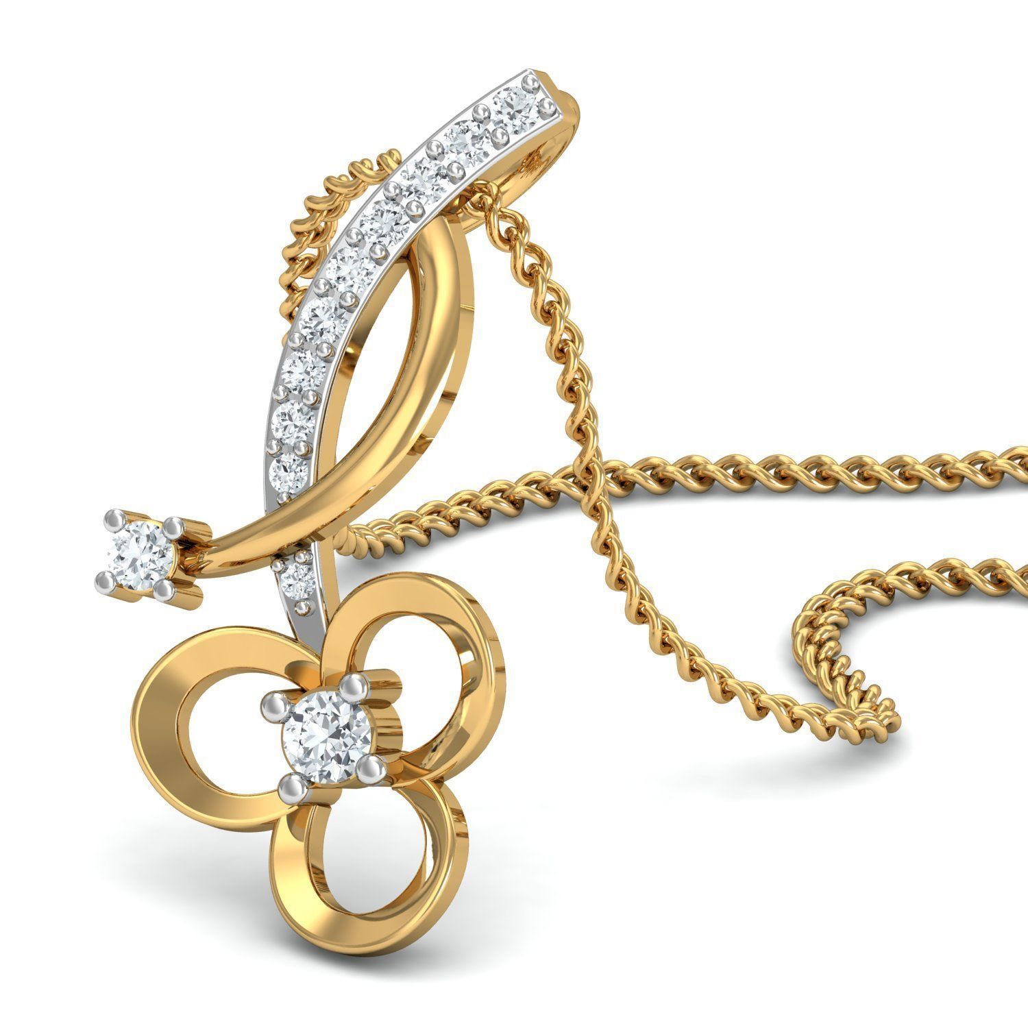 Women Earring Pandant Ring 3dm Render 3D print model_3