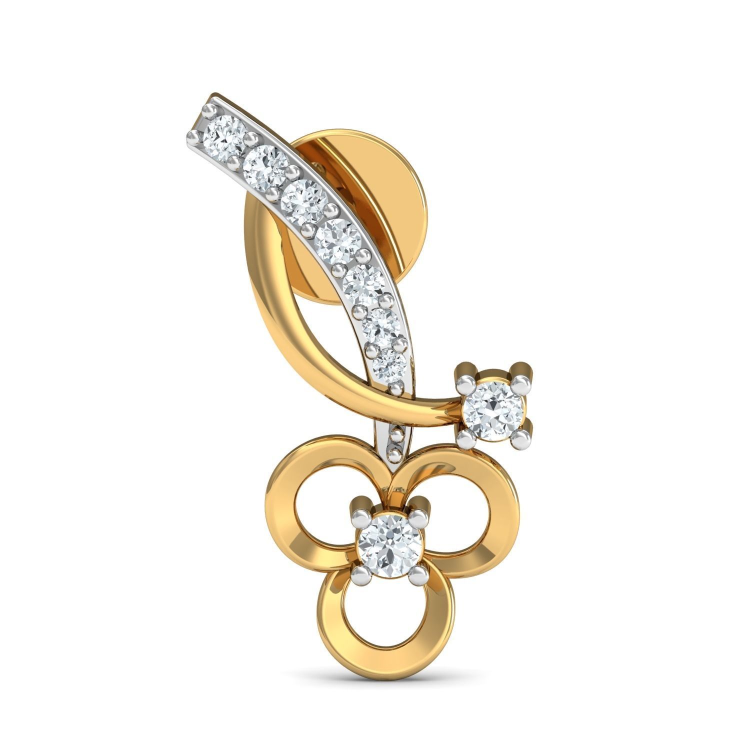 Women Earring Pandant Ring 3dm Render 3D print model_6