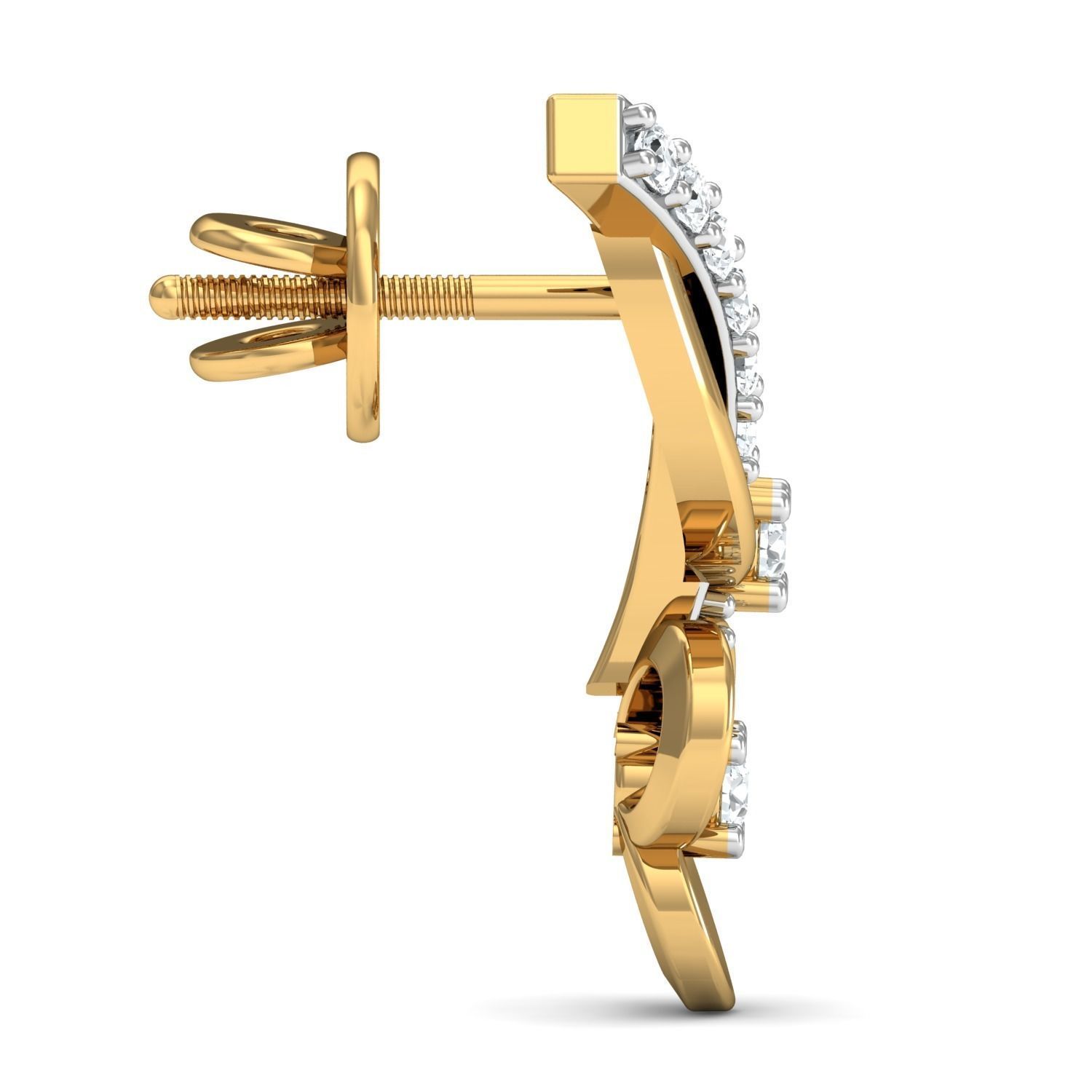 Women Earring Pandant Ring 3dm Render 3D print model_7