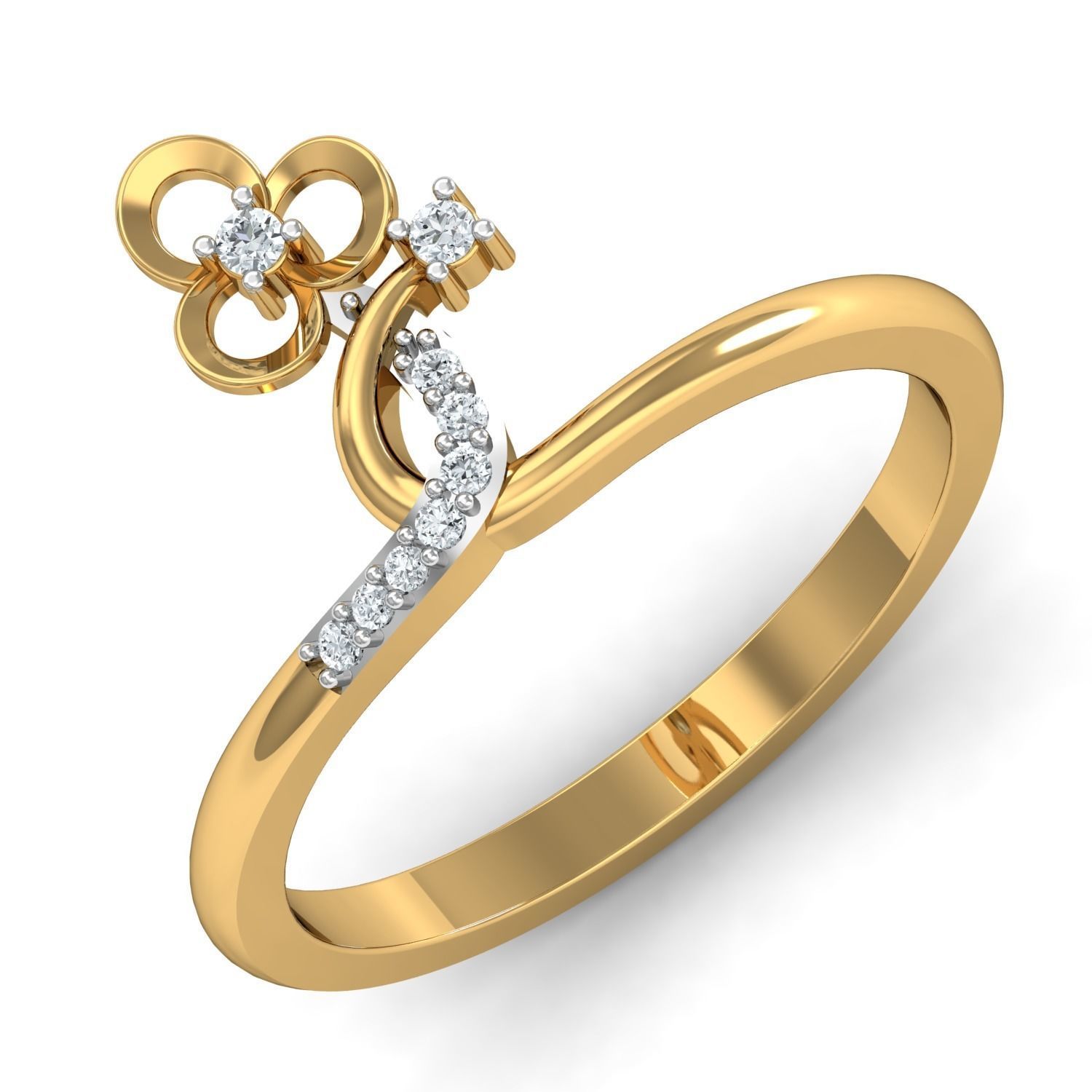 Women Earring Pandant Ring 3dm Render 3D print model_9