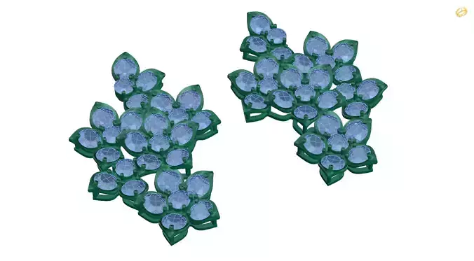 earring pair of earrings with crystals