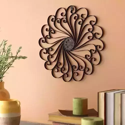 Swirl Metal Wall Decor