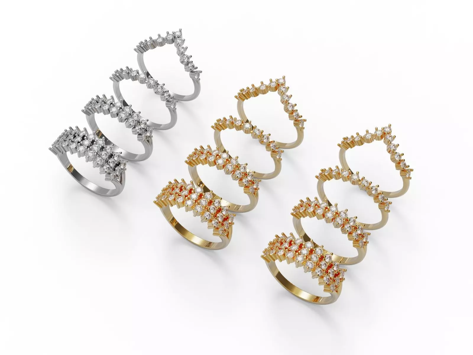 Collection of diamond rings _0