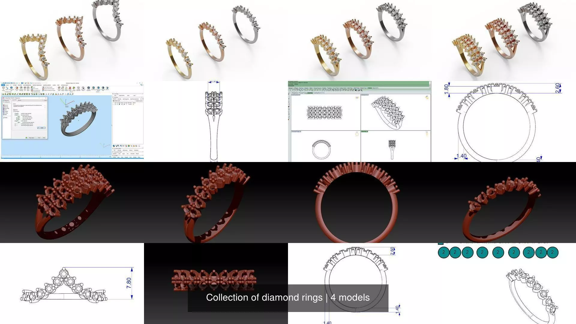 Collection of diamond rings _1