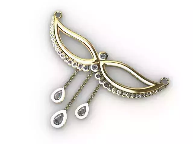 Designer diamond pendant stl verified