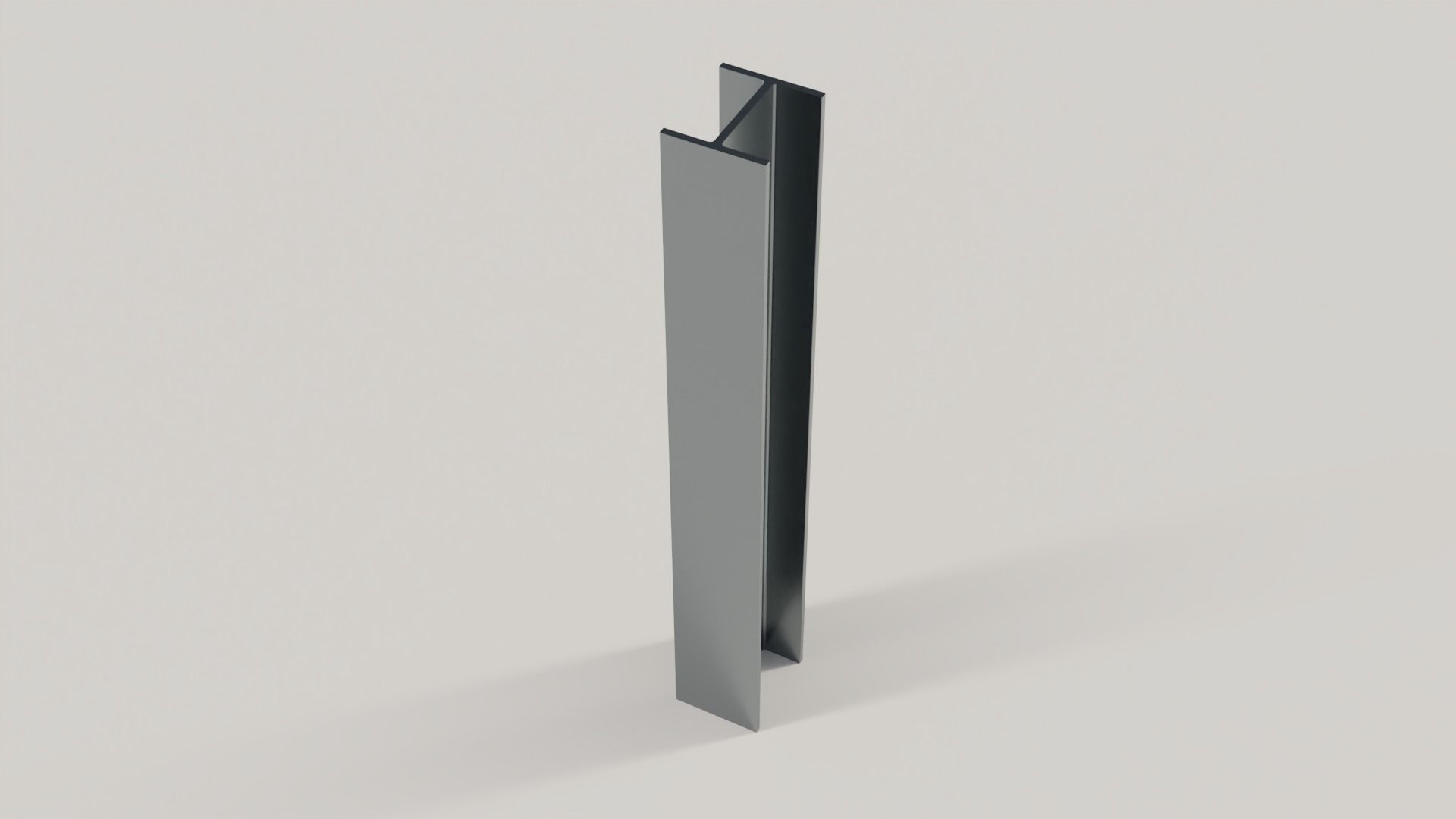 Standard Structural Steel Columns and Beams Low-poly 3D model_6