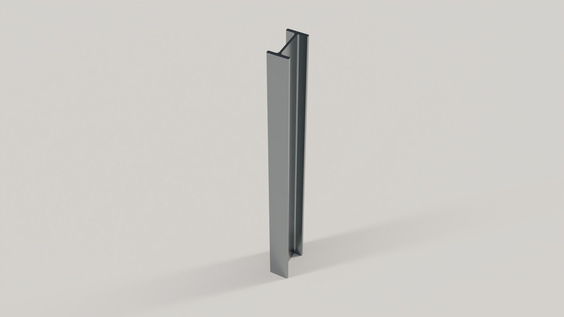 Standard Structural Steel Columns and Beams Low-poly 3D model_9