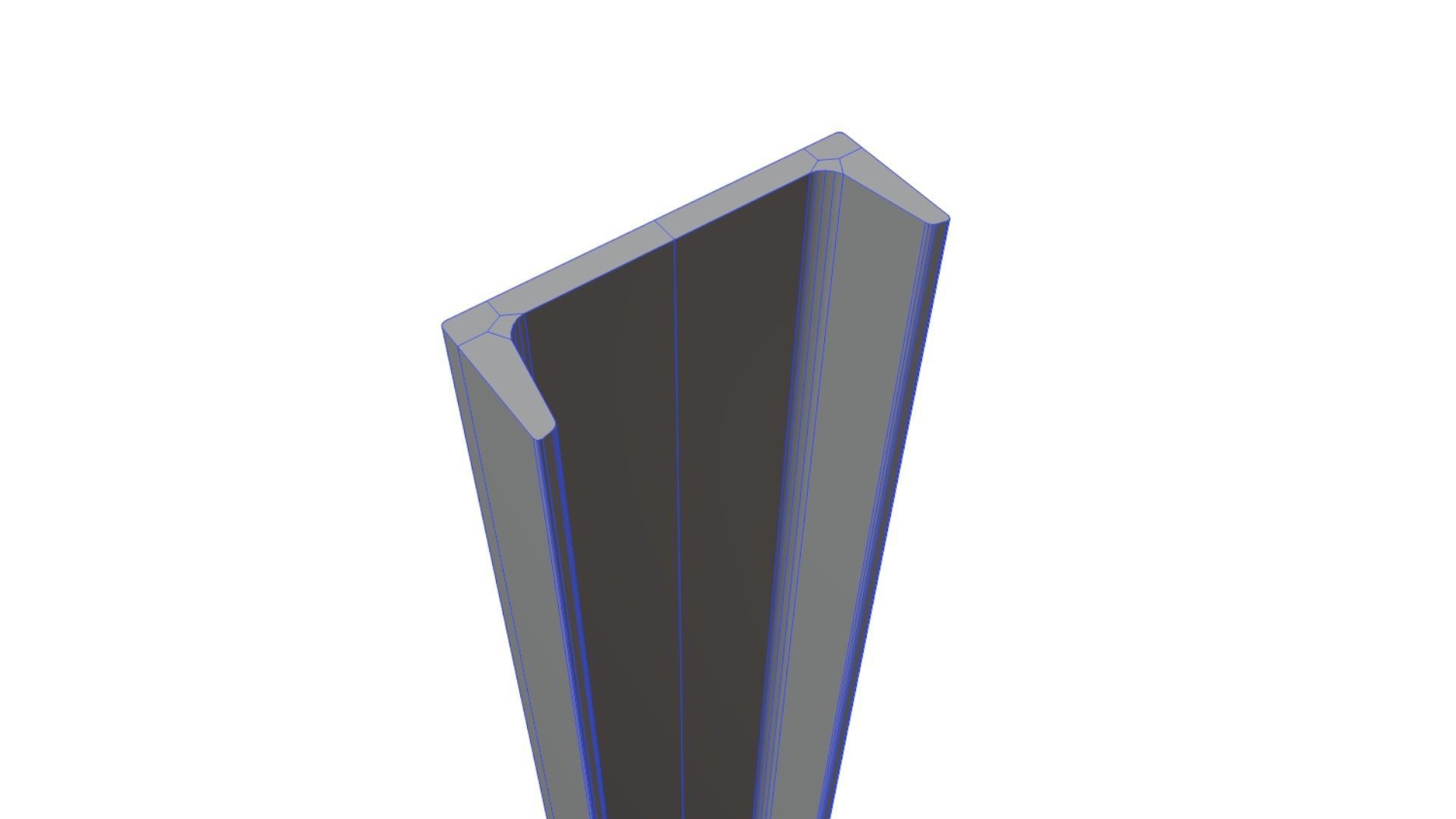 Standard Structural Steel Columns and Beams Low-poly 3D model_15