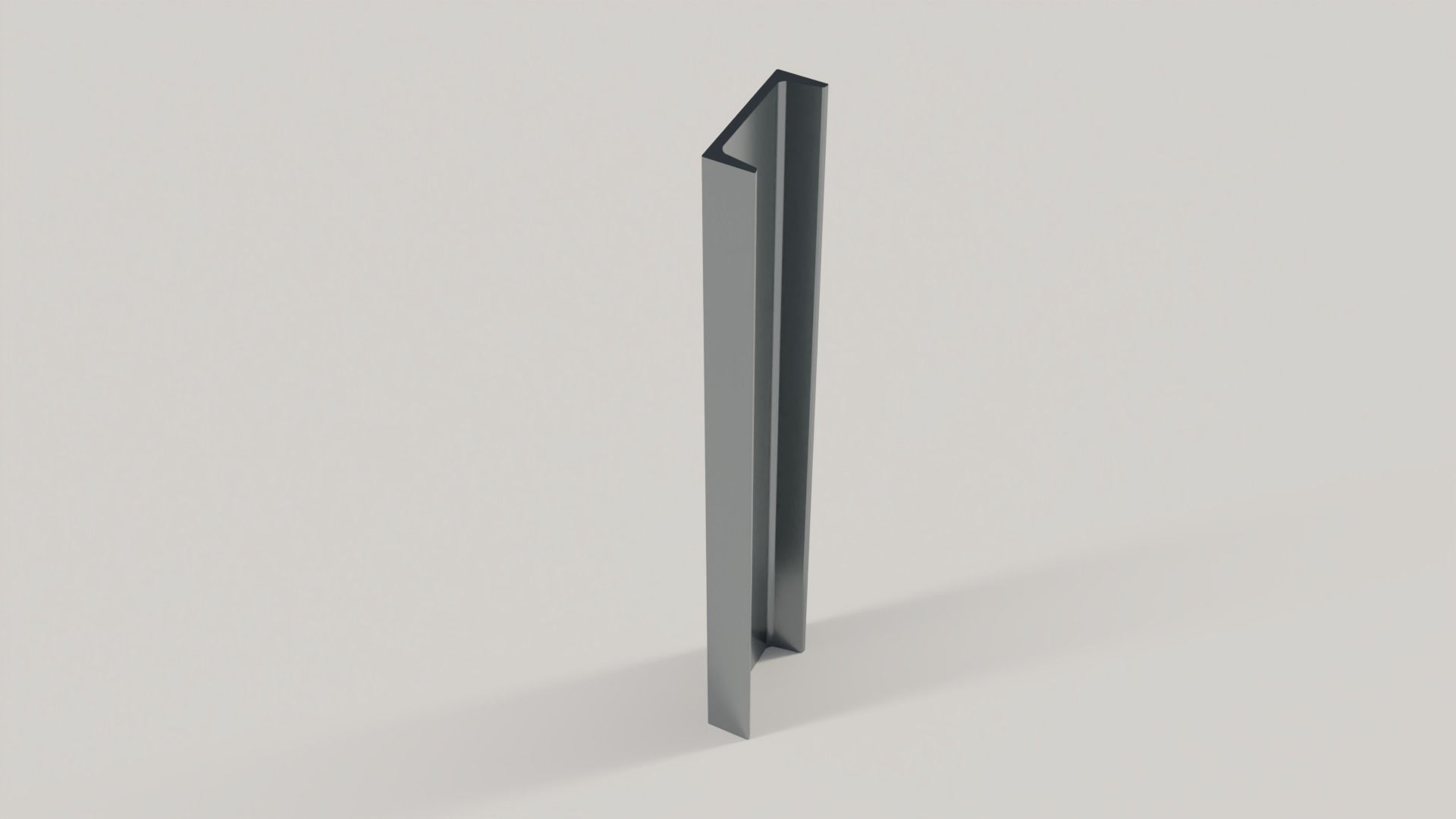 Standard Structural Steel Columns and Beams Low-poly 3D model_3