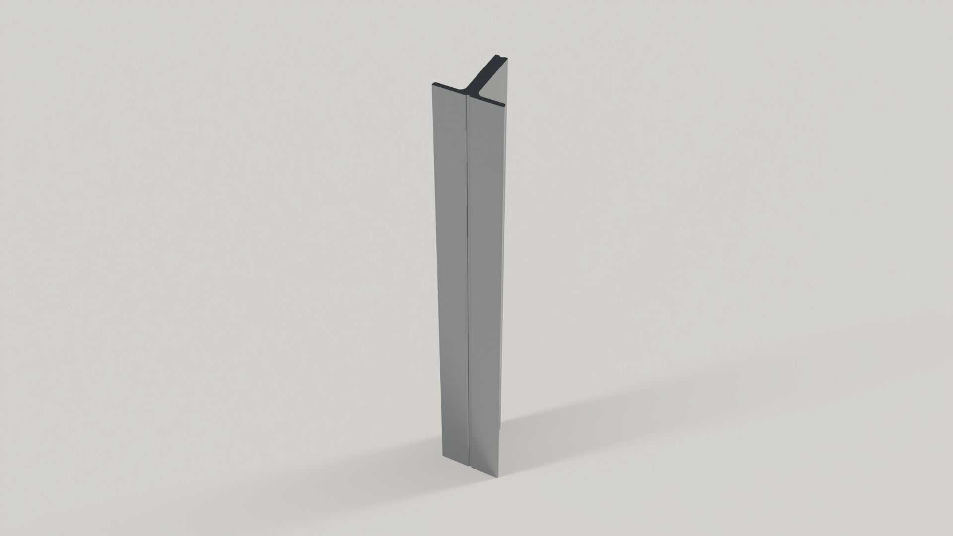 Standard Structural Steel Columns and Beams Low-poly 3D model_2