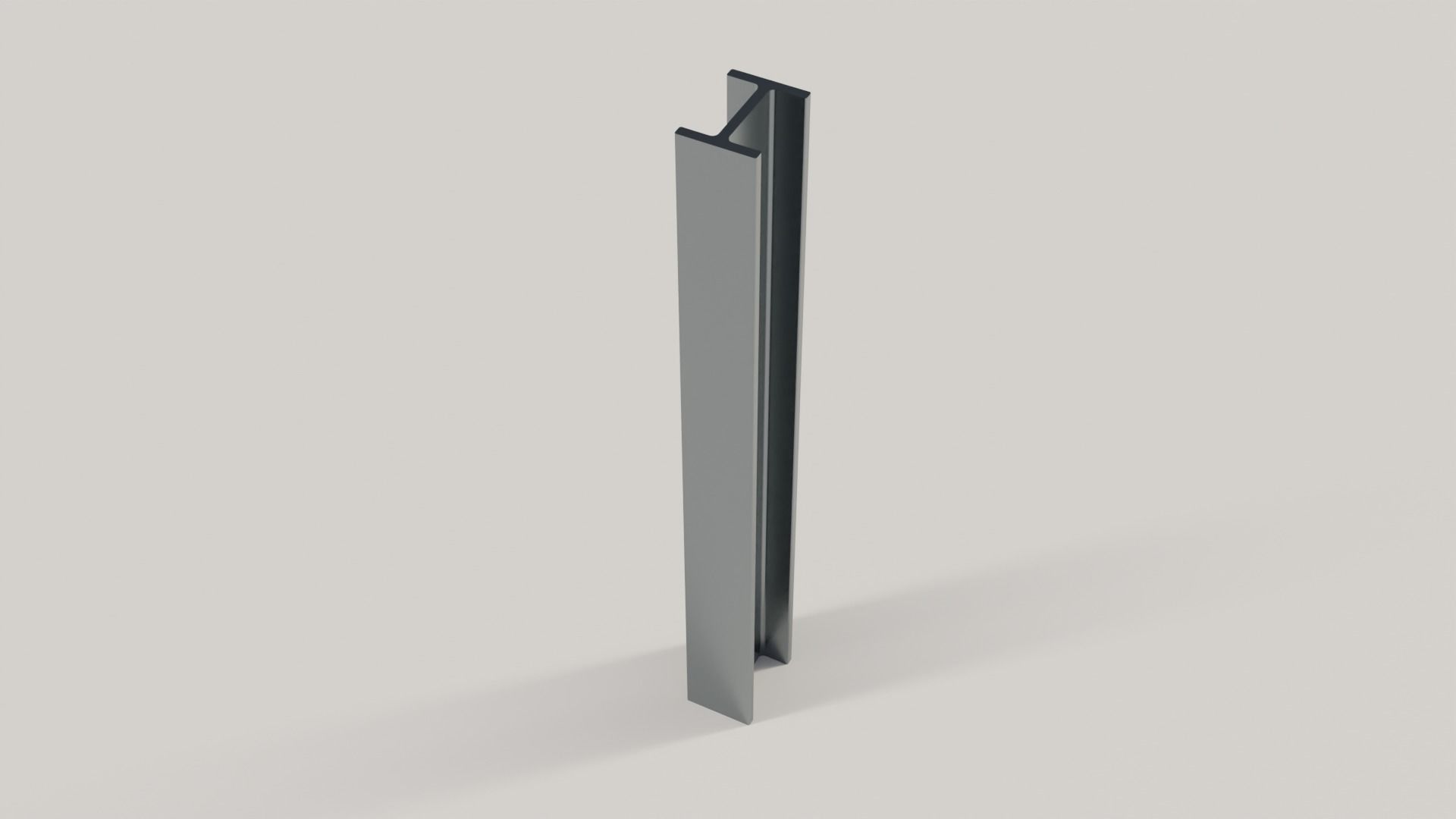 Standard Structural Steel Columns and Beams Low-poly 3D model_13