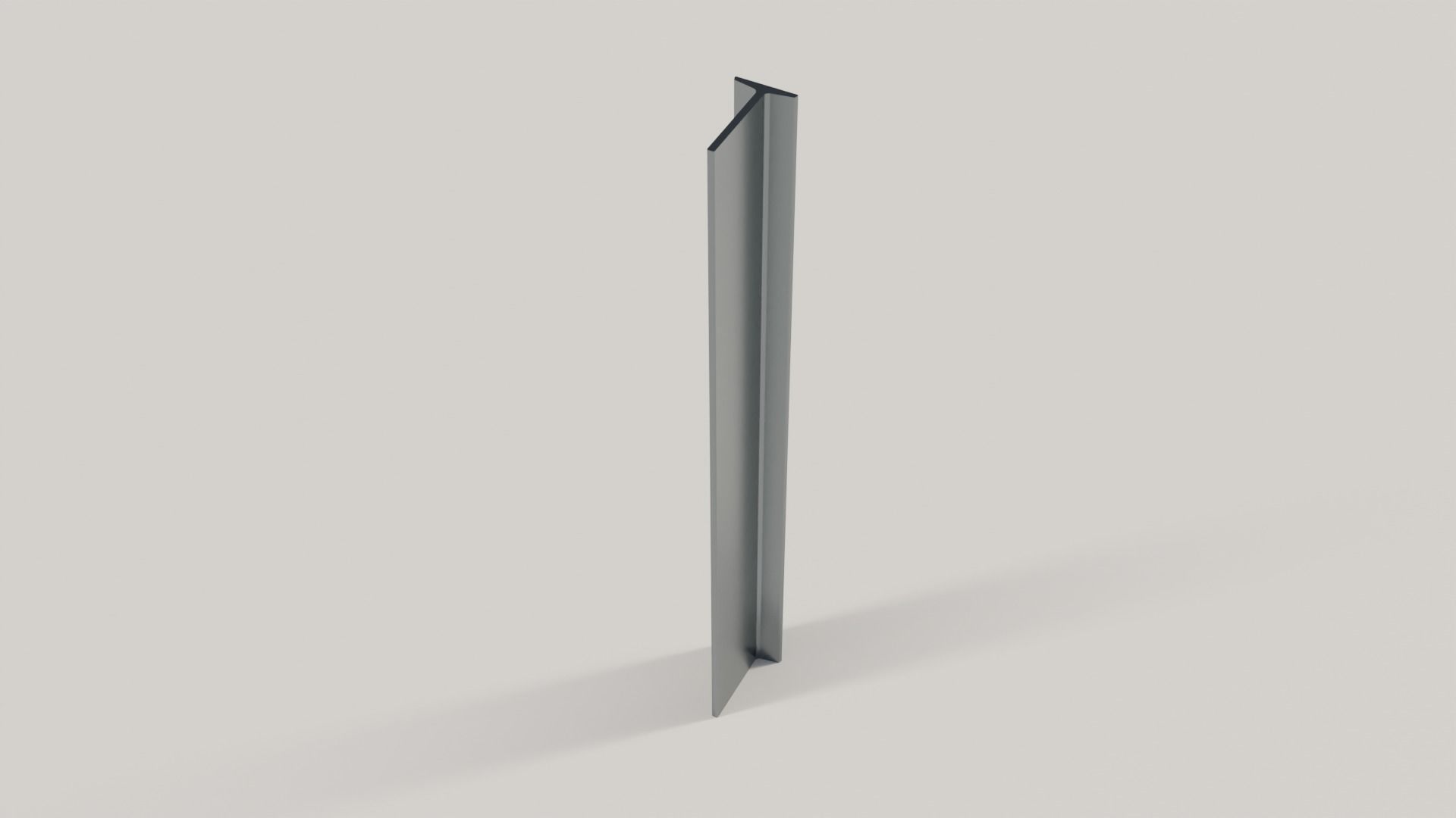 Standard Structural Steel Columns and Beams Low-poly 3D model_5