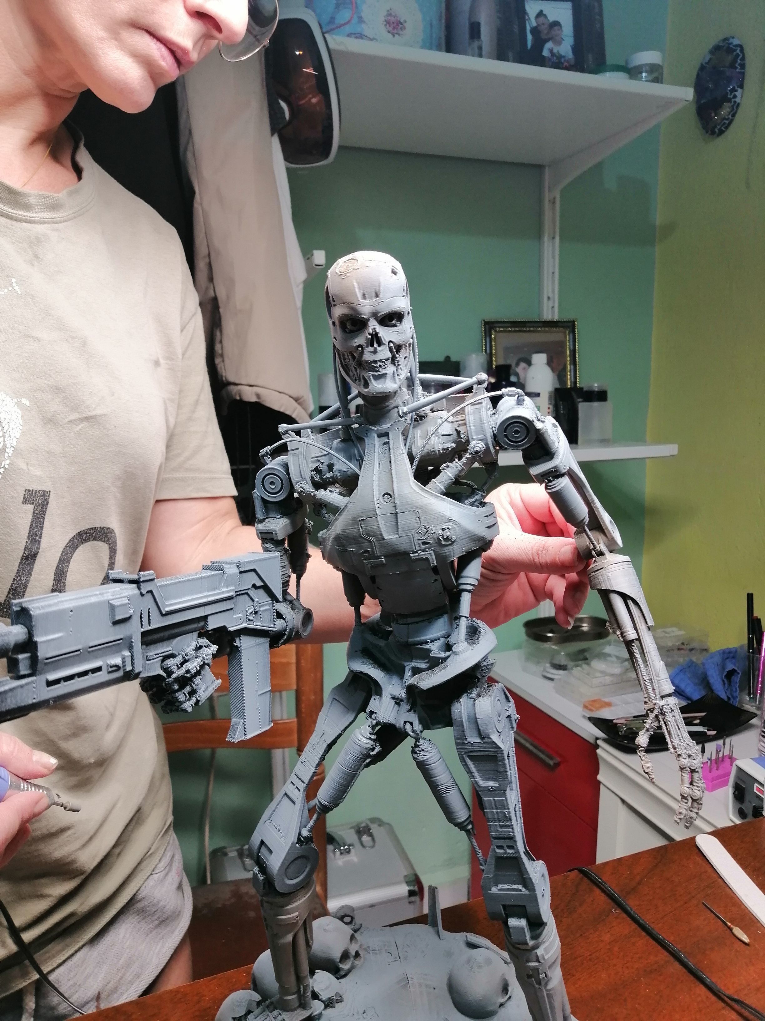 Terminator T-800 Endoskeleton Rekvizit 3D print model_16