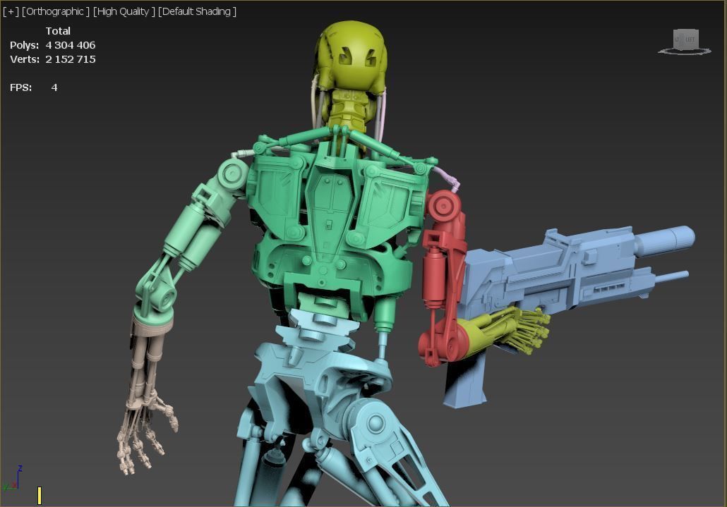 Terminator T-800 Endoskeleton Rekvizit 3D print model_36