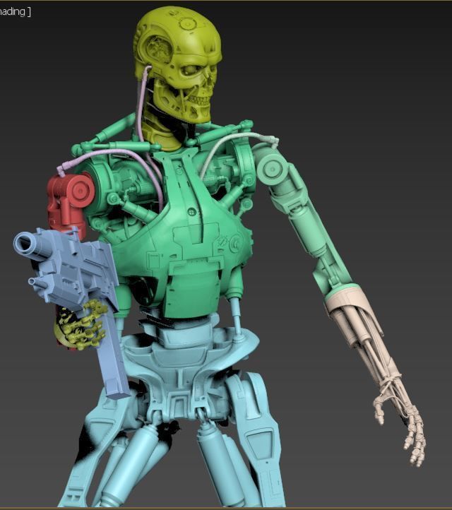 Terminator T-800 Endoskeleton Rekvizit 3D print model_35