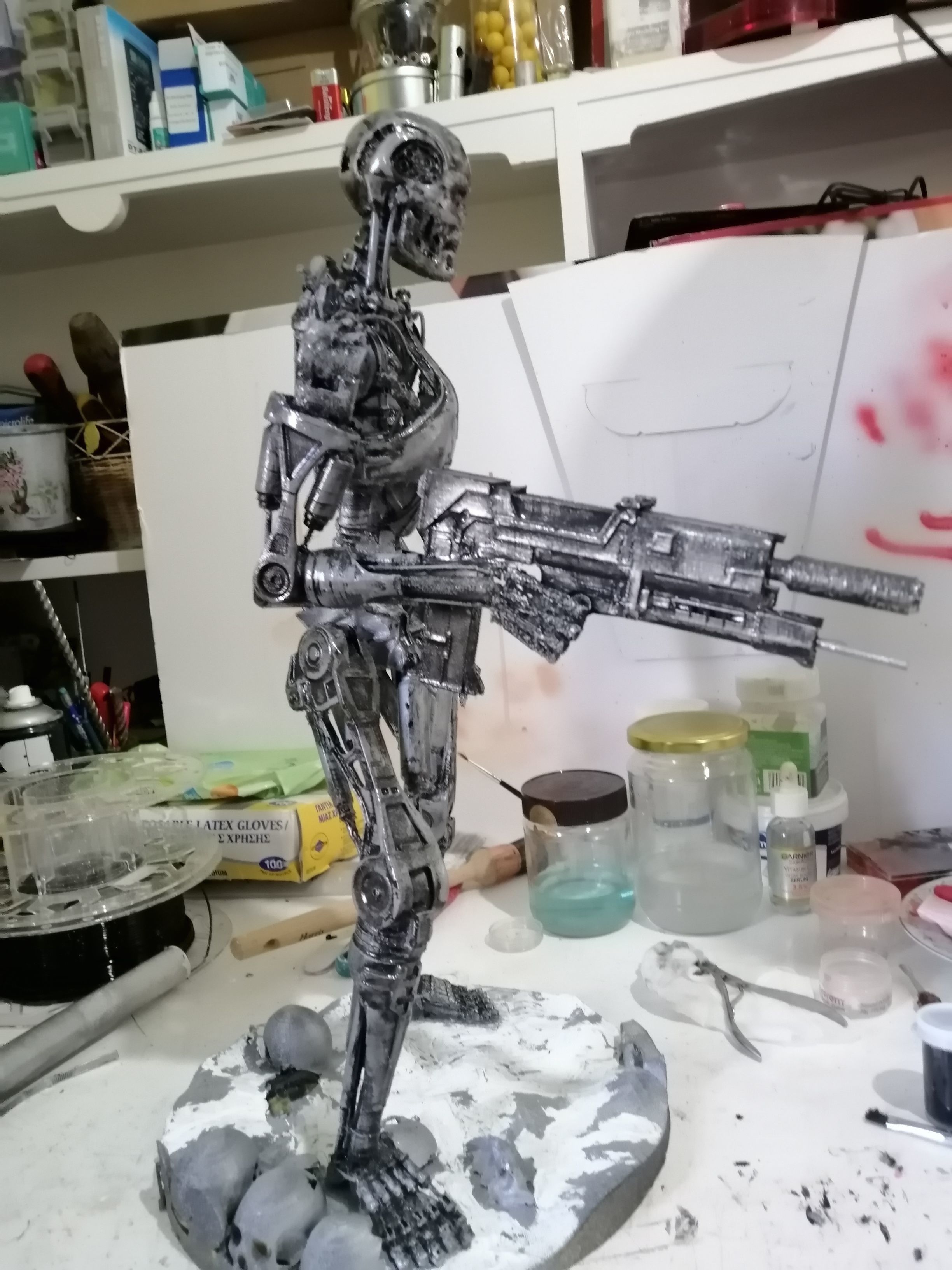Terminator T-800 Endoskeleton Rekvizit 3D print model_18