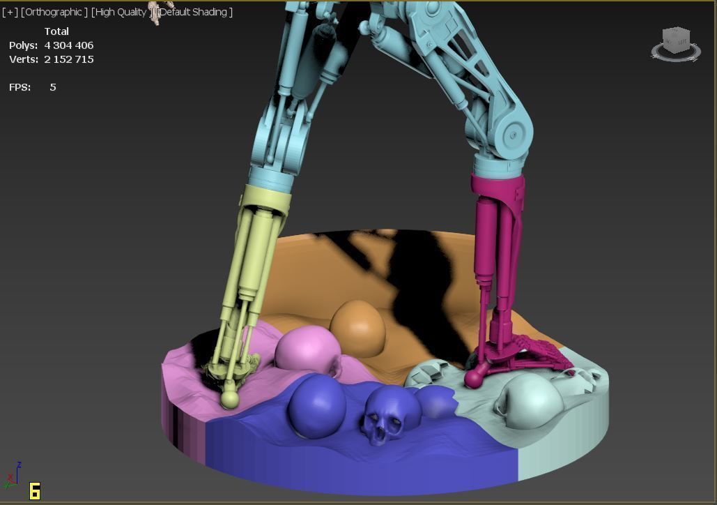 Terminator T-800 Endoskeleton Rekvizit 3D print model_33